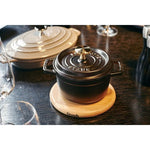 STAUB BEECHWOOD MAGNETIC TRIVET, ROUND