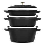 STAUB CAST IRON STACKABLE MEDIUM 4PC SET