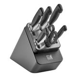 Zwilling Four Star 7pc Knife Block Set, Anthracite