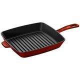 STAUB CAST IRON SQUARE AMERICAN GRILL, 30CM/12"