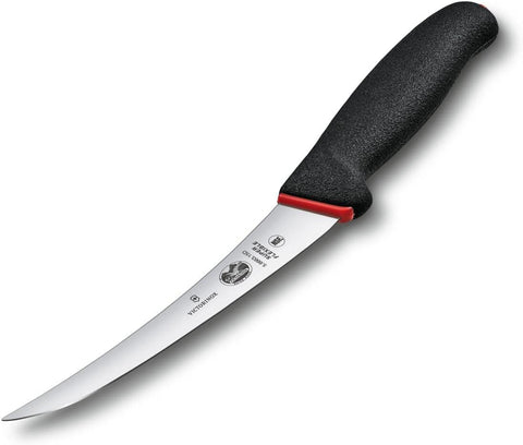 Dual Grip 6" Boning Knife, Curved | Super Flexible | Narrow