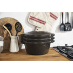 STAUB CAST IRON STACKABLE MEDIUM 4PC SET