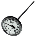 THERMOMETER, 2" Non-Pocket Stem, Dial 0-220F