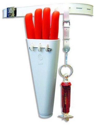 F. Dick 4 Knife Scabbard with Belt & Steel Strap