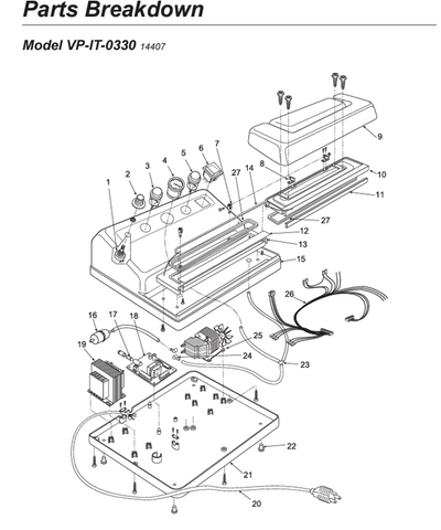 Foam Seal for MT-500 Vacuum Sealer