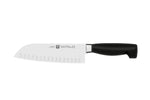 Zwilling Four Star 7" Santoku Knife with Granton Edge