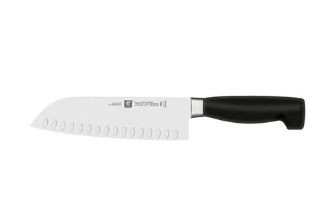 Zwilling Four Star 7" Santoku Knife with Granton Edge