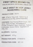 Wild West XX Hot Jerky Seasoning and Cure